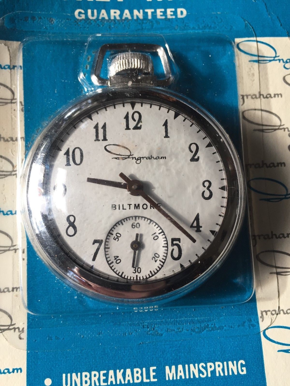 Ingraham Pocket Watch Dollar Biltmore original Package