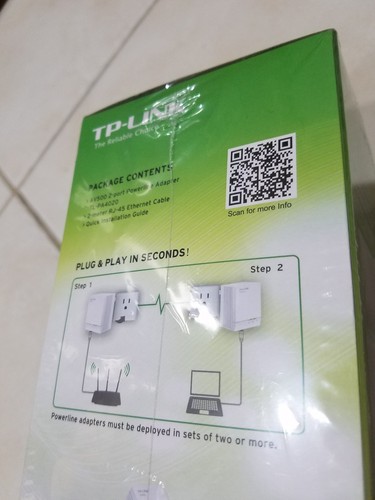 New TP-LINK AV500 2-port Passthrough Powerline Kit TL-PA4020P Kit network
