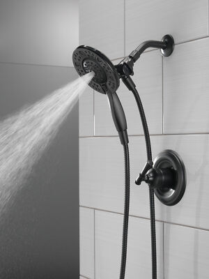 Delta Chamberlain Shower Trim w/ Valve Matte Black-Certified Refurbished