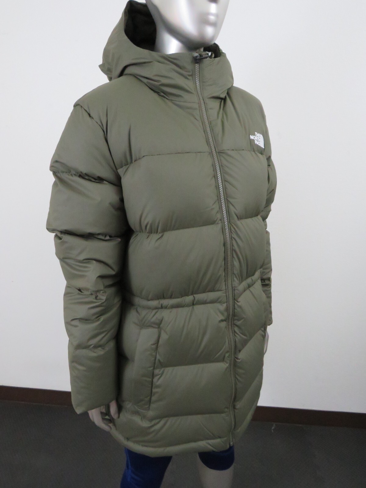 Preowned The North Face Womens Xxl Ux (nuptse) 550down Insulated Hooded Jacket Green In New