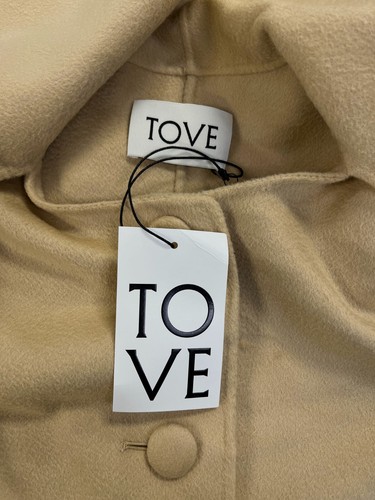 Pre-owned Tove $1315  Women's Beige Mio Lambswool Coat Jacket Size 38/6