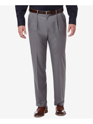 

Брюки HAGGAR Mens Premium Comfort Grey Classic Fit Stretch 36W\32L, Серый, HD00651