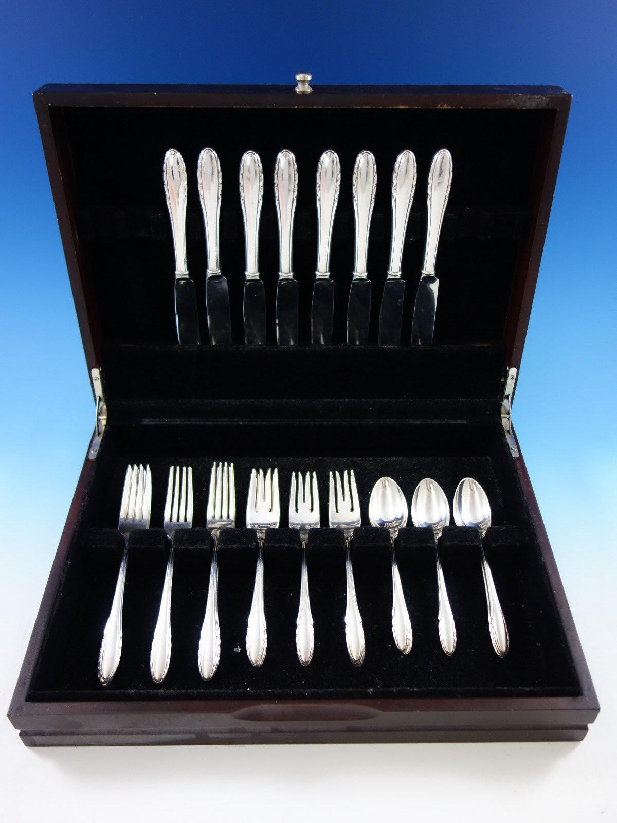 Lyric by Gorham Sterling Silver Flatware Service for 8 Set 32 Pieces eBay