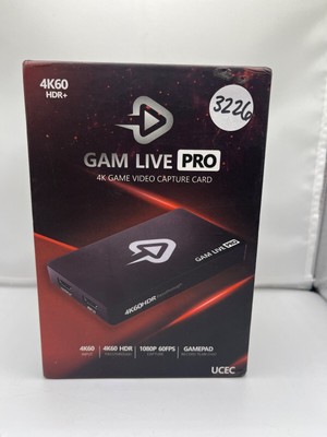 UCEC GAM Live PRO Video Game Capture Card 4K60 HDR HDMI Passthrough USB 3.0