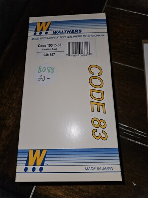 WALTHERS HO GUAGE 100 to 83 TRANSITION TRACK, NEW