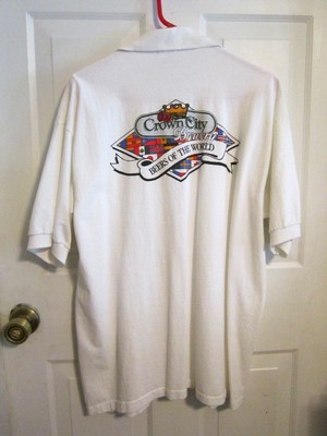 CROWN CITY BREWERY WORLD CLASS BEER TASTER 100 BEERS SHIRT-XL SHORT SLEEVE-WHITE