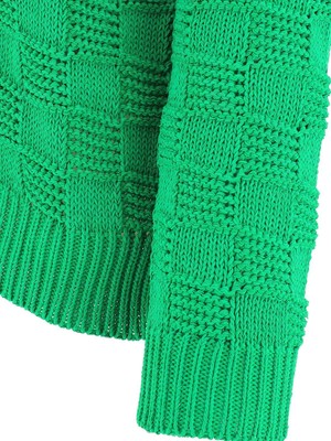Pre-owned Bottega Veneta V-neck Knit Cardigan S In Green