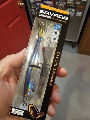 Savage Gear 3D Jointed Glide Swimmer Swimbait Glidebait Dirty Silver Flash 5.25''