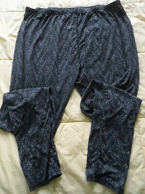 Woman's  size 2XL XXL Black and Gray Warm Essentials Lounge Casual Bed Pants