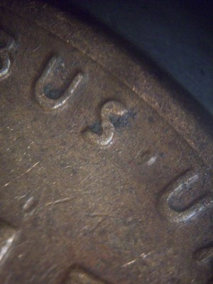 1955 P  DDR  Doubled Die Reverse Lincoln Error Coin circulated