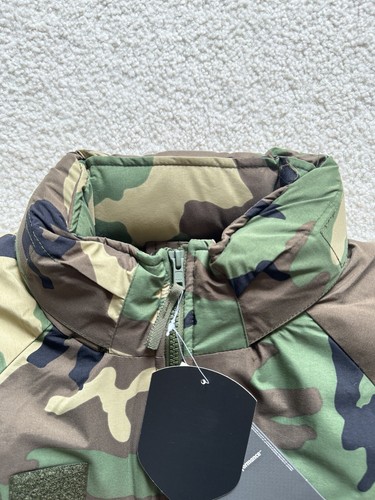 Pre-owned Us Army Cold Weather Parka Primaloft Jacket Ecwcs Woodland Camo Level 7 All Size In Brown