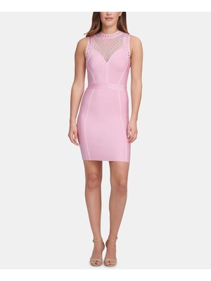 

MARCIANO Женское короткое коктейльное облегающее платье без рукавов с открытой спиной и лямкой на шее