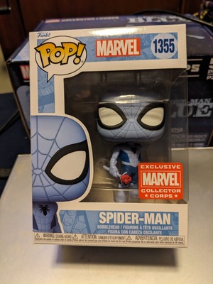 Spider-Man #1355 Blue Funko Pop Marvel Collector Corps