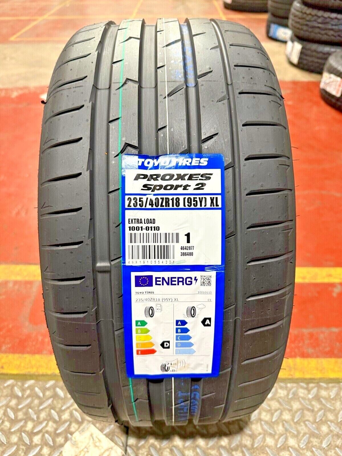 X1 235 40 18 TOYO PROXES SPORT 2 TYRES 235/40ZR18 95Y XL X1 235 40 18 TOYO PROXES SPORT 2 TYRES 235/40ZR18 95Y XL