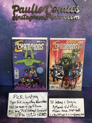 Pick-Champions #1 1st Team/Origin Marvel Comics Local Comic Shop Variant 2016