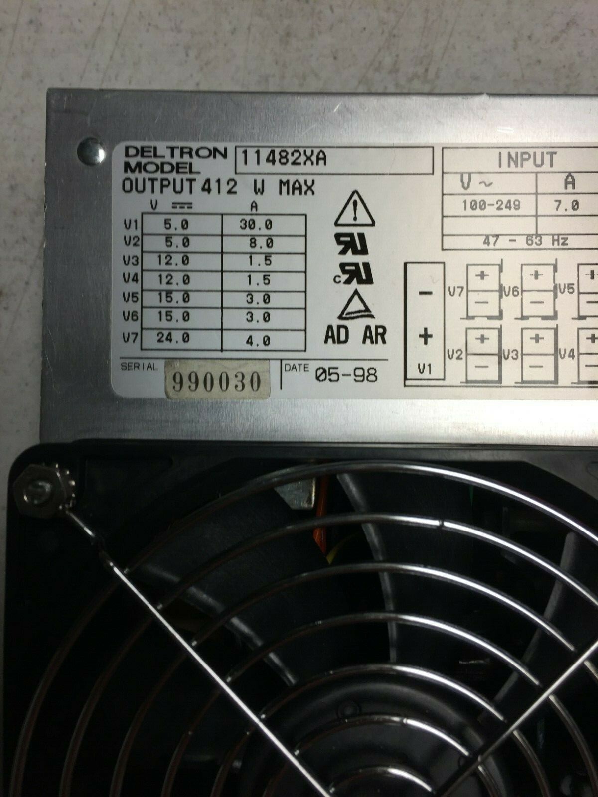 Lam Research 660-091821-001  +/-15 & +5 VDC Power Supply Assembly REFURBISHED