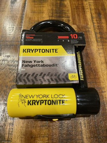 Kyrptonite New York Fahgettaboudit Mini Bike Lock New-U Model 10/10 Security