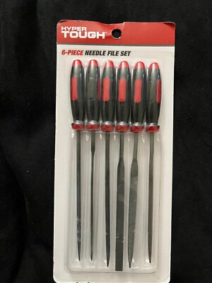 Needle File Set 6-Piece Round Half Square Equalling Flat Triangular Hyper Tough 