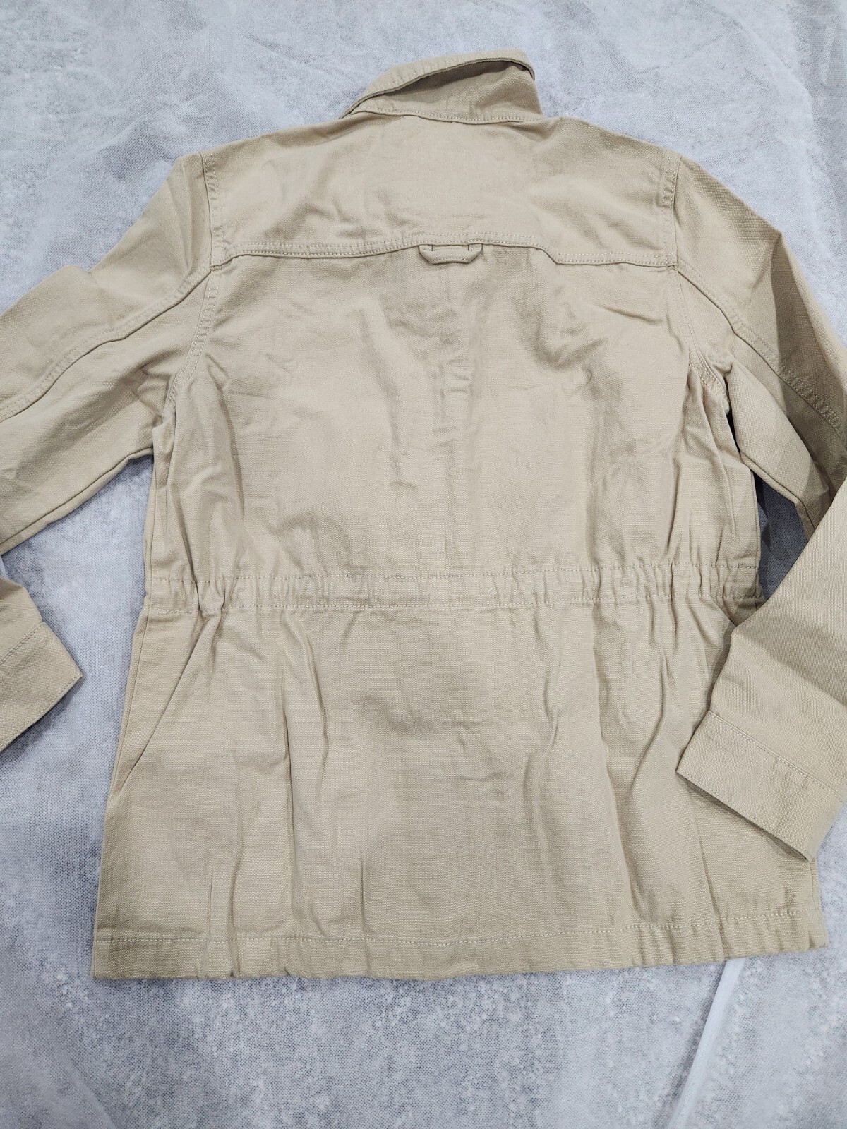 New Vintage America Women's Canvas Anorak Jacket.  Size Medium. Color Tan