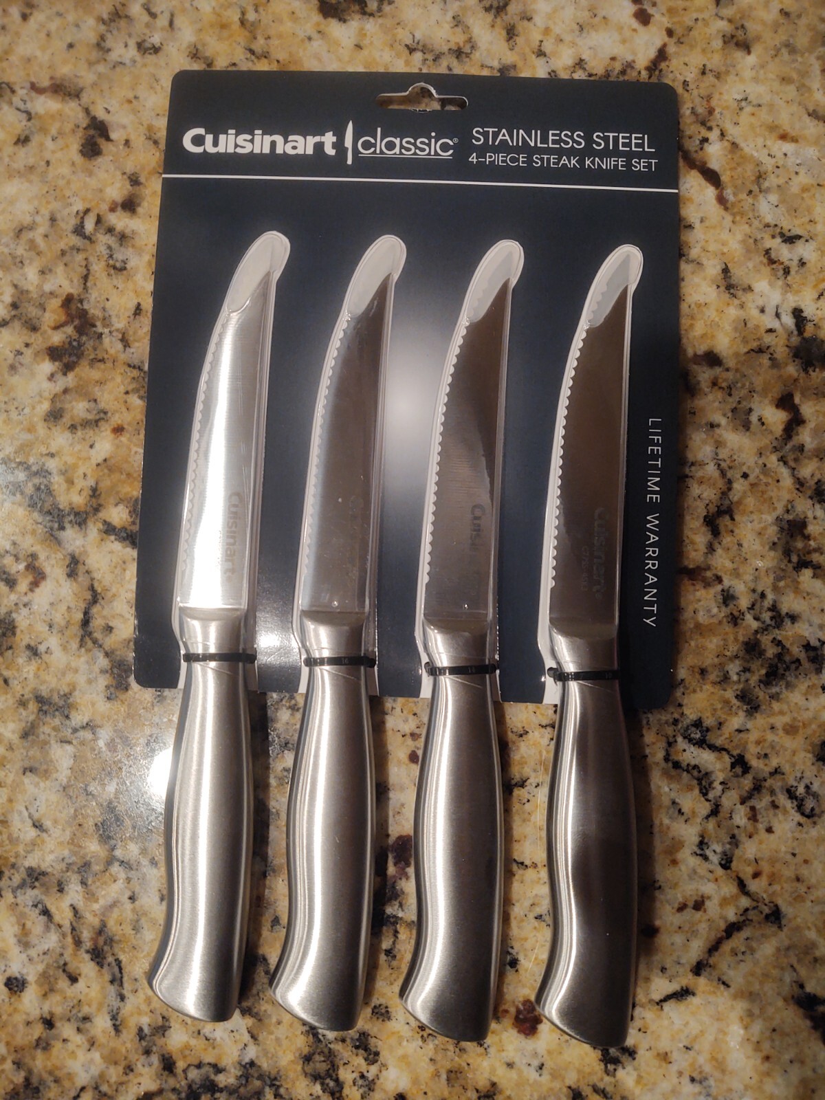 cuisinart classic stainless steel 4-piece steak knife set.