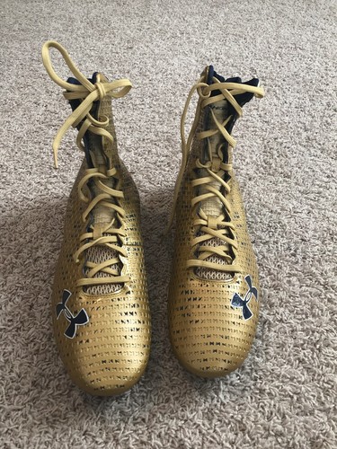 Notre Dame Irish Football Under Armour Team Issued 2015 Cleats New Size 15 ND