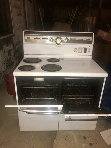 Vintage General Electric Stove 1951 Electric Double Oven