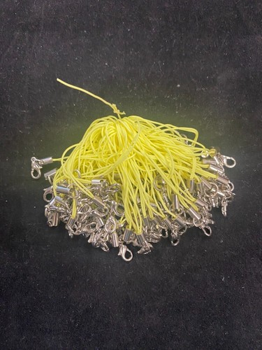 200X    Mobile/Cell Phone Straps with Lobster Claw Clasps  "Yellow"  Color Strap