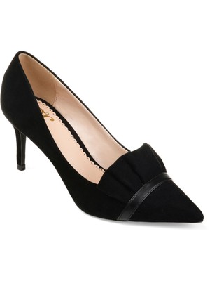 

КОЛЛЕКЦИЯ JOURNEE Женские черные туфли-лодочки без шнуровки Marek с острым носком на шпильках, Черный, MAREK-HEEL