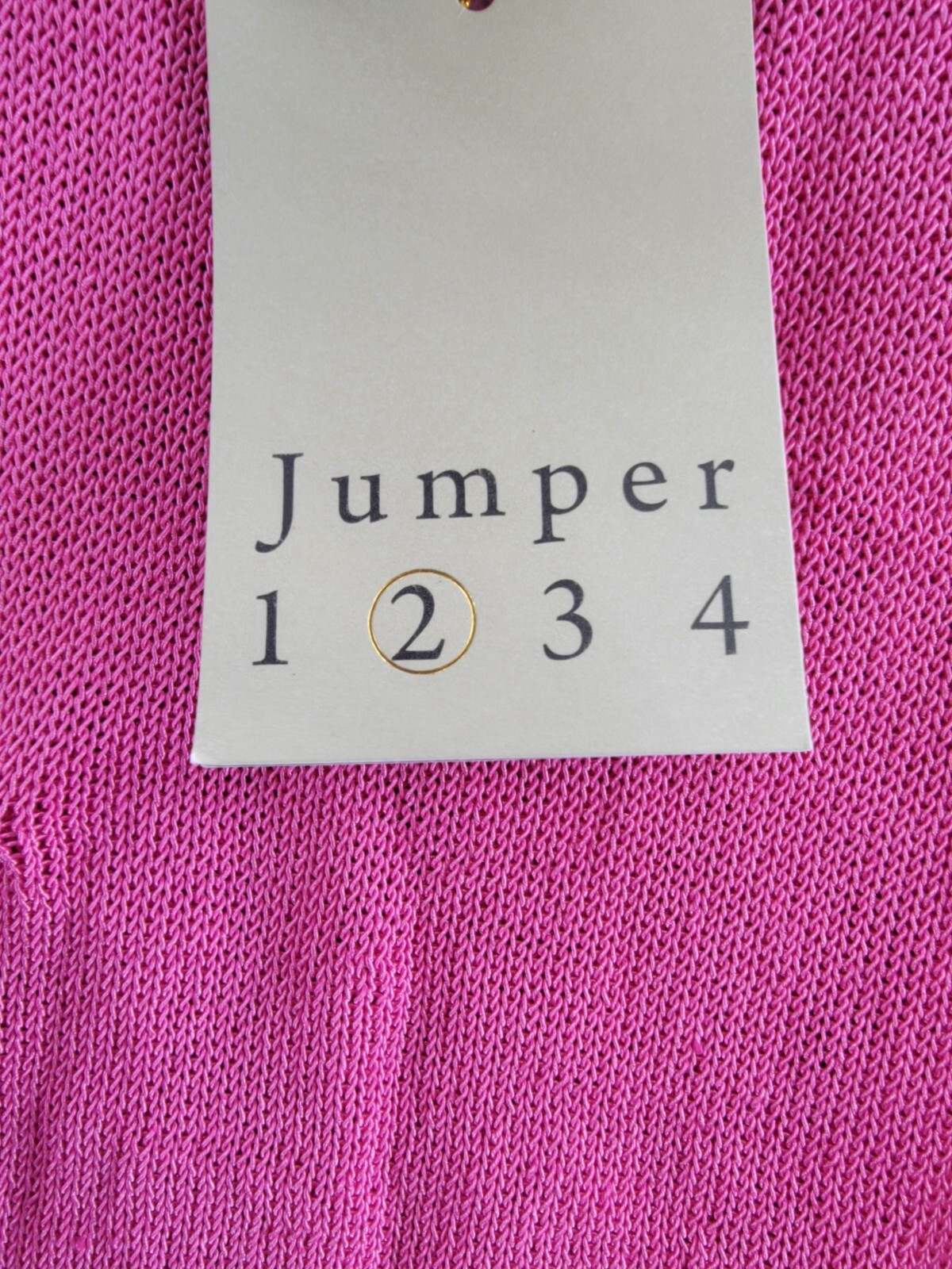 Jumper 1234 Contrast Cropped Sleeveless Sweater Women's 1 Fuchsia Linen Blend - Picture 14 of 15