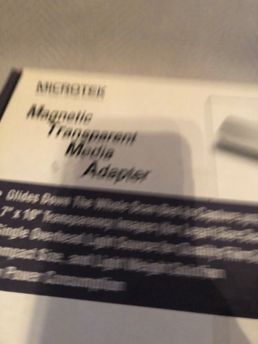 Microtek MTMA Transparency Adaptor Magnetic Transparent Media Adapter