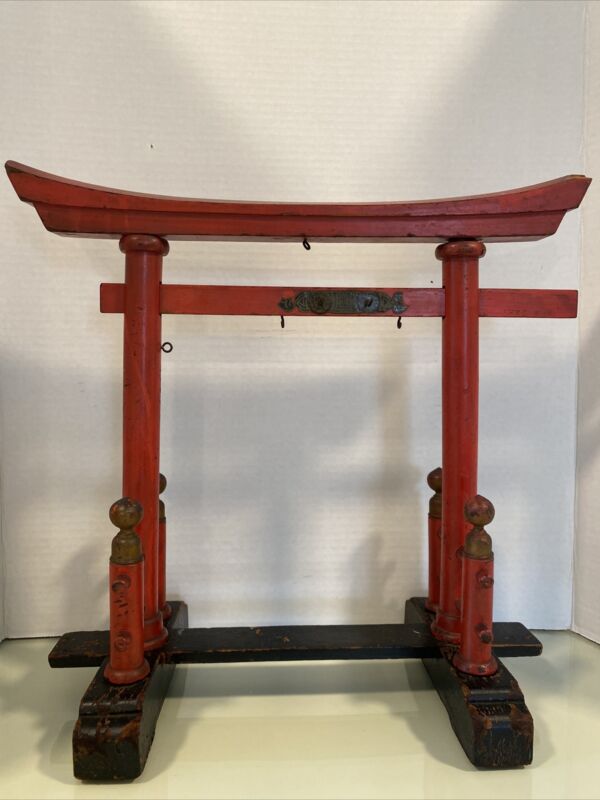 antique asian ceremonial gong stand/holder