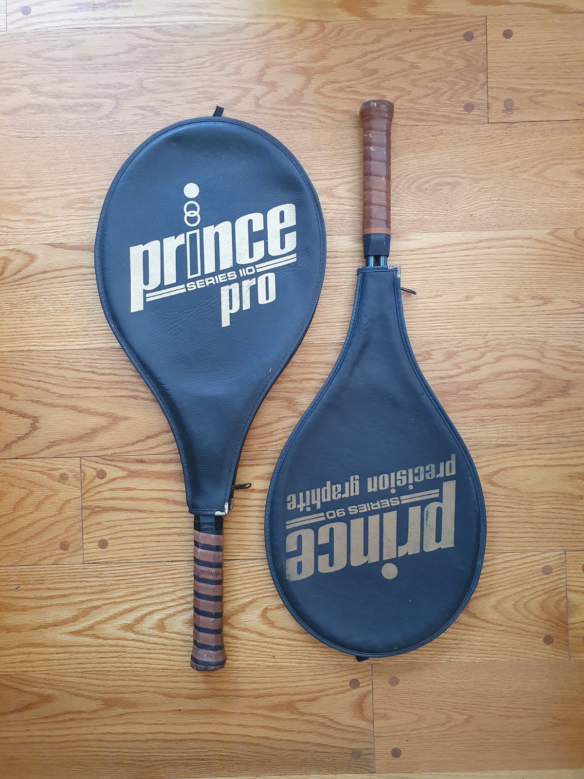 2 Prince Tennis Rackets w/Covers - Series 110 Pro & Series