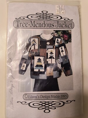 EILEENS DESIGN STUDIO SEWING PATTERN COUNTRY WINDOWS JACKET VINTAGE UNCUT
