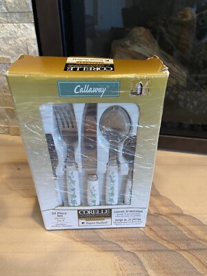 Corelle Coordinates Callaway 20 Pcs Flatware Cutlery Regent Sheffield NEW in Box