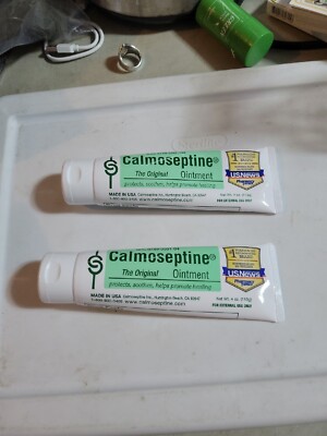 (2) Calmoseptine Ointment Tubes - 4 Oz Each 