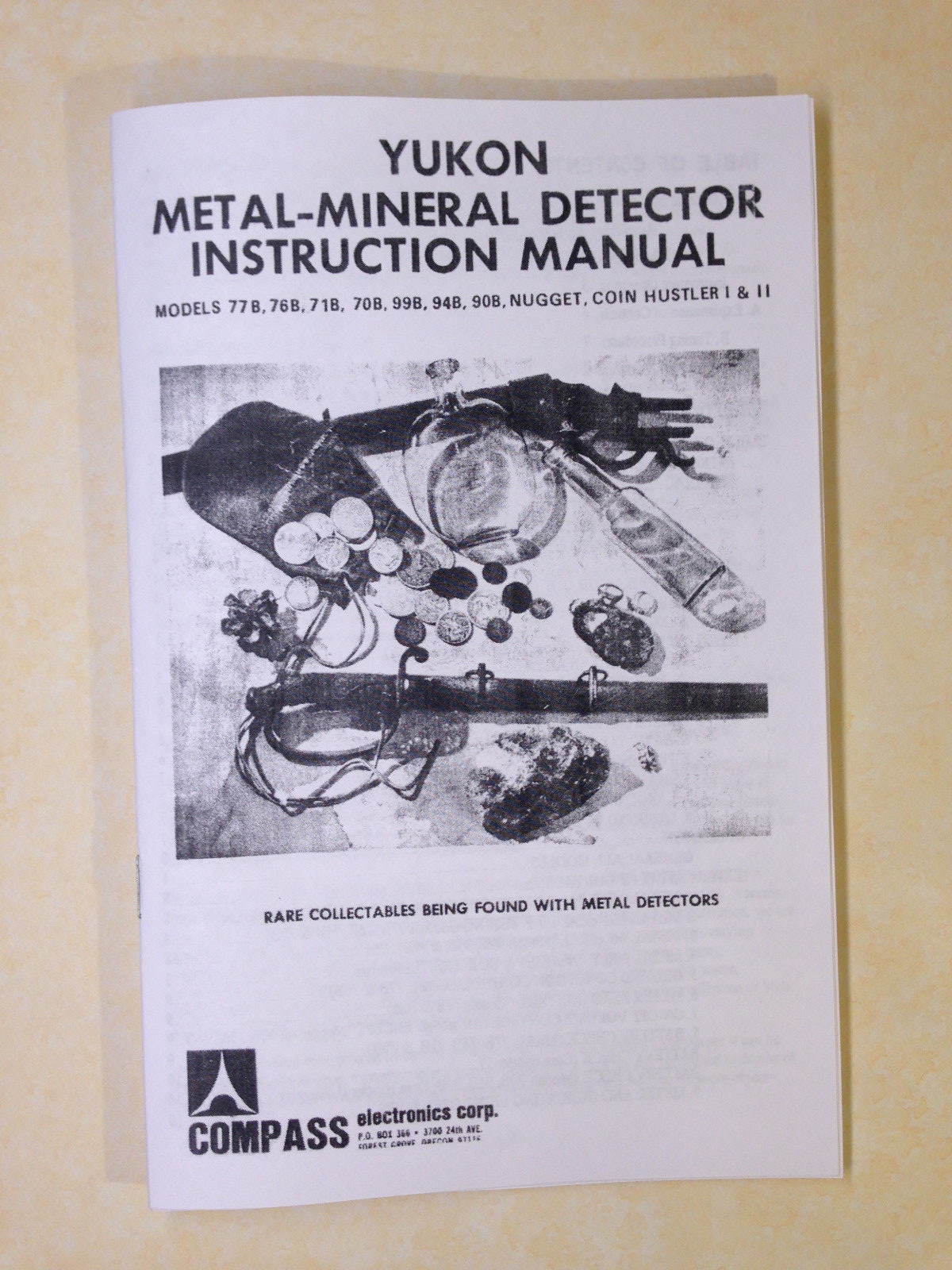 Instruction Manual Yukon Compass Metal Detector
