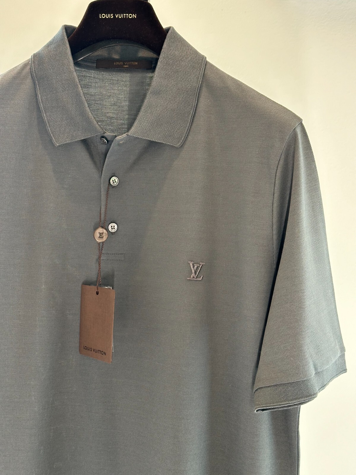 LOUIS VUITTON ホワイトポロシャツ　XXL LOUIS VUITTON ホワイトポロシャツXXL
