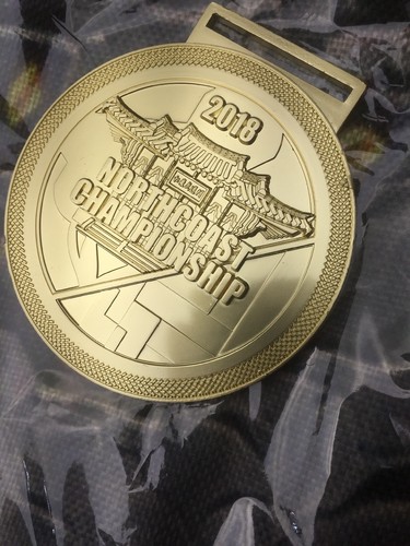 Large 2018 North Coast Championship Medal Medallion - Asian Design-Heavy Metal
