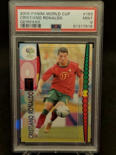 Cristiano Ronaldo 2006 Panini World Cup PSA 9 First World