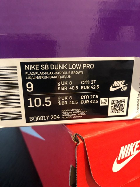 Nike SB Dunk Low Wheat US9 | Men's Shoes | Gumtree Australia Inner Sydney -  Sydney City | 1295361215
