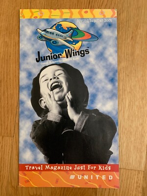 United Airlines Junior Wings 2001 Magazine - 24 Pages