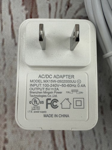 Rollease Acmeda 12' Micro B Male Extension Cable  AC Adapter White USB Charger