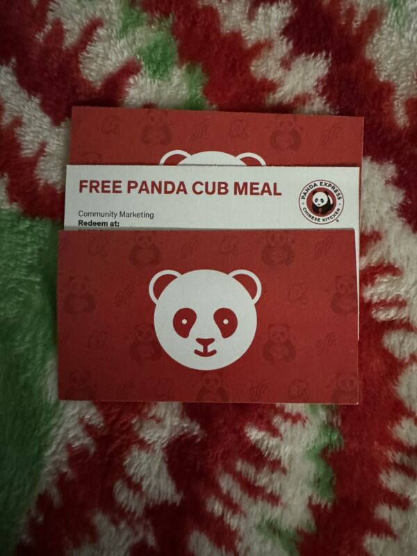 (3) Panda Express Giftcards For Kids Meals  🐼🤗 $30 Value