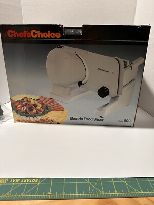 Chef's Choice Electric Food Slicer Model 609~Brand New Open Box 