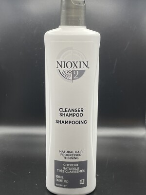 Nioxin 2 Cleanser Shampoo 16.9 fl oz / 500mL | Natural Hair Progressed Thinning