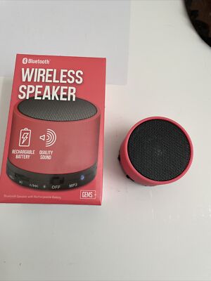 Gems | Bluetooth Wireless Speaker | Rechargeable Battery | Quality Sound NEW