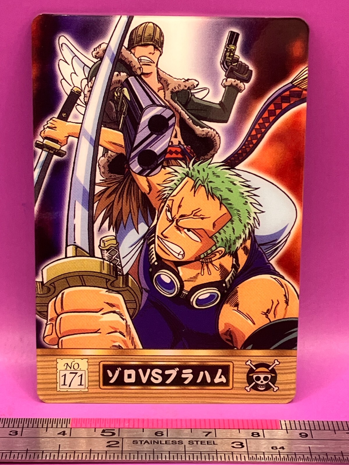 ONE PIECE - たぁー Roronoa Zoro Braham 171 One Piece King of Pirates Gummy Card