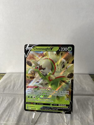 Pokémon TCG Chesnaught V - Silver Tempest 015/195 - Holo Ultra Rare