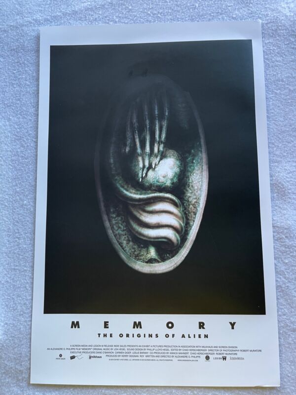 Memory The Origins Of Alien 11"x17" D/s Original Promo Movie Poster Sdccse 2021 
