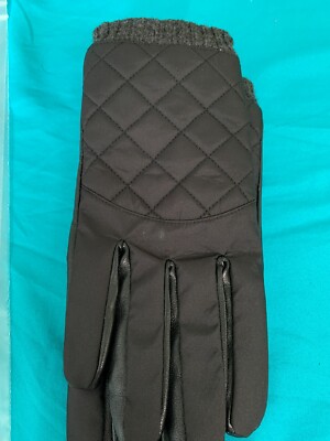 ISOTONER SIGNATURE Gloves Mens Medium Black Active Smart Touch Thermaflex